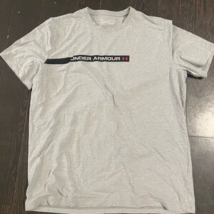 Under Armour Mens Loose Fit Heatgear T-shirt Gray Large